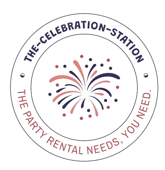 The Celebration Station logo: The party rental needs, you need.